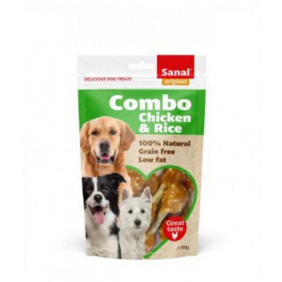 Snack dogs combo with chicken and rice