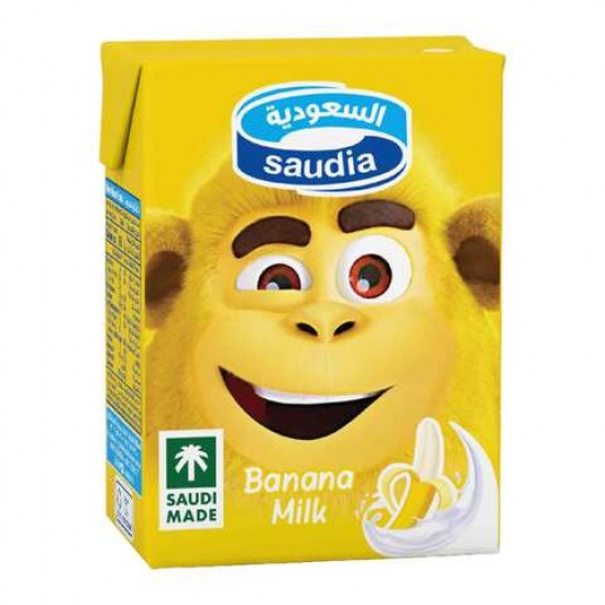 Saudia Long Life Banana Milk 200ml