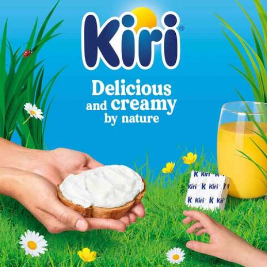 Kiri Spreadable Cream Cheese Squares 24 portions x 2 packs 48 portions 800g