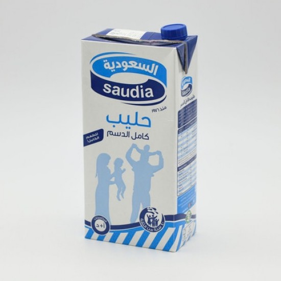 Saudia Long Life Full Fat Milk 2l × 6 Pieces