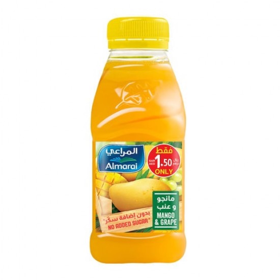 Almarai No Added Sugar Mango & Grape Juice 200ml