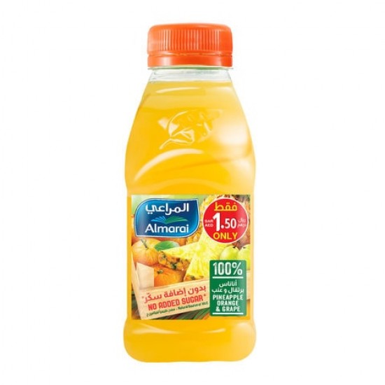 المراعي عصير أناناس وبرتقال وعنب 200 مل