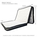 Premium Latex Feel High Density Single Mattress - Ultimate Comfort in a 3-Way Folding Design