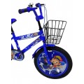 دراجة أطفال فري ستايل بمقاعد مزدوجة وسلة وعجلات تدريب مثالية للأولاد والبنات