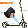 Scooters for Adults Teens, Kick Scooter with Adjustable Height Dual Suspension and Shoulder Strap 8 inches Big Wheels Scooter Smooth Ride Commuter Scooter Best Gift for Kids Age 10 Up