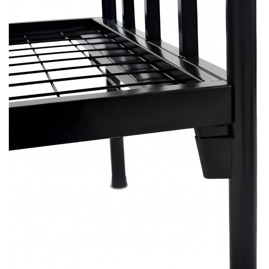 نقدم لكم منتجنا الجديد - سرير حديدي ببابين (الحجم: 90 × 190 سم)