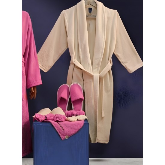 Bath robe Set 11-Pcs Women Men Cotton Bathrobes Spa Robe for Couples Wedding Anniversary Engagement Gifts