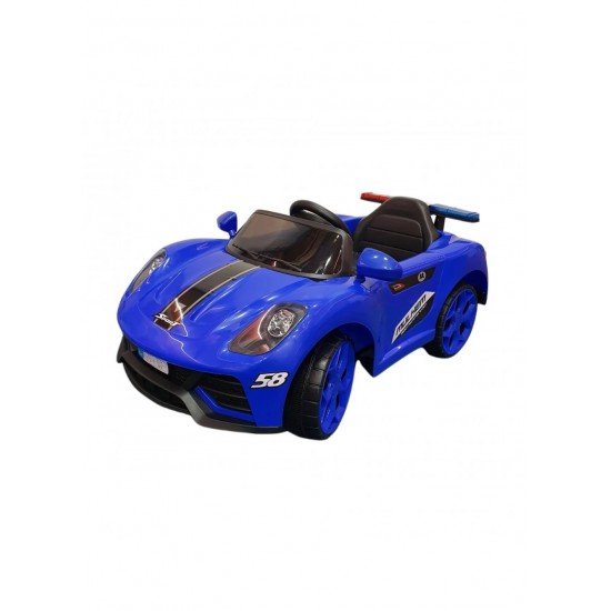 Electric Sporty Toy Car | Rechargeable Battery Operated Ride on car for Leather seat Kids, Toy with Music, USB, Safety Belt Baby Big Electric to Drive 2 to 8 Years Boy & Girl