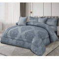 Versatile Comfort All Year Round: 6-Piece Four Season Comforter Set for King Size Double Bed with Reversible Washable Material