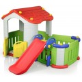 Adventure Haven Ultimate Modular Playhouse with Slide for Kids