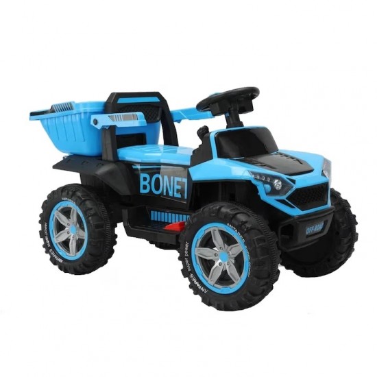 Ultimate Fun and Safety: Kids\' Blue Electric Car with Dual Engines