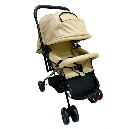 Compact Newborn Baby Stroller Easy Fold Design Canopy Swivel Wheels