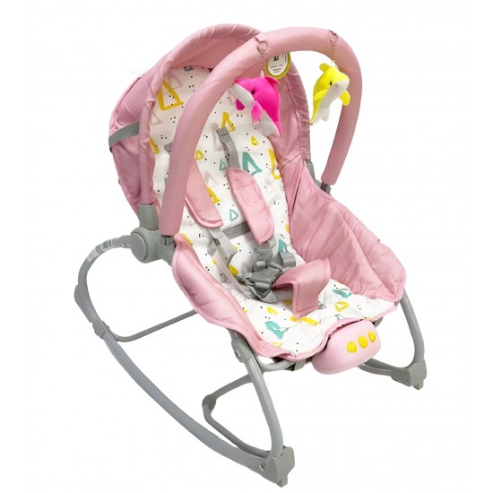 2-in-1 Infant-to-Toddler Rocker: The Perfect Music Baby Rocking Chair for Your Little One