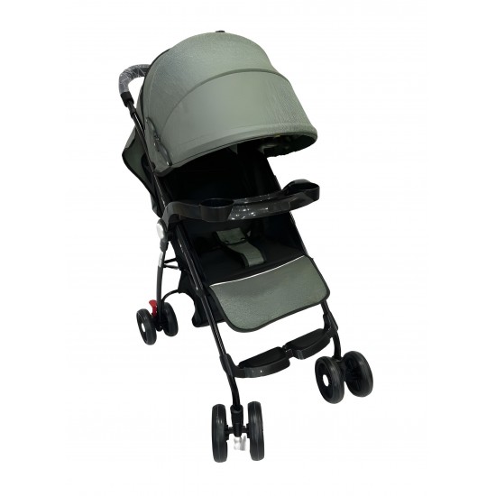 Compact Newborn Baby Stroller Easy Fold Design Canopy Swivel Wheels