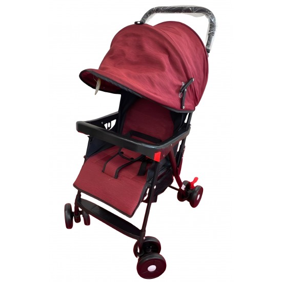 Compact Newborn Baby Stroller Easy Fold Design Canopy Swivel Wheels