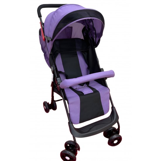 Compact Newborn Baby Stroller Easy Fold Design Canopy Swivel Wheels