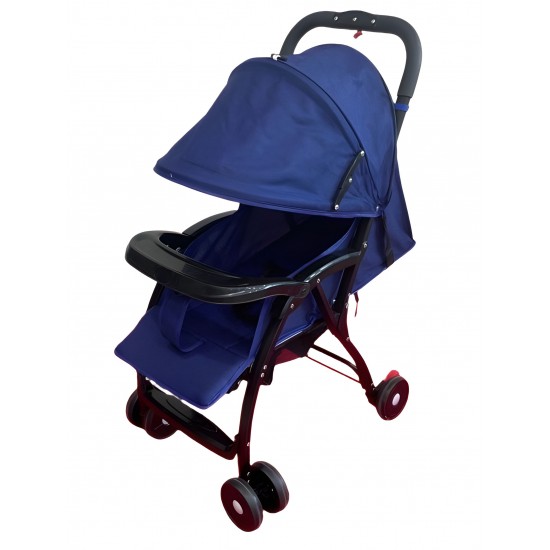 Compact Newborn Baby Stroller Easy Fold Design Canopy Swivel Wheels