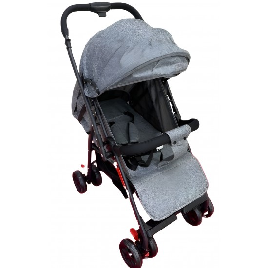 Compact Newborn Baby Stroller Easy Fold Design Canopy Swivel Wheels