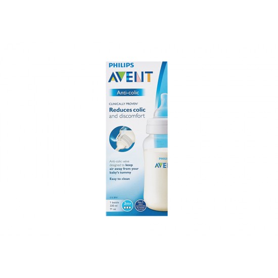 Avent plastic feeding bottle +3m anti-colic 330 ml 816/61