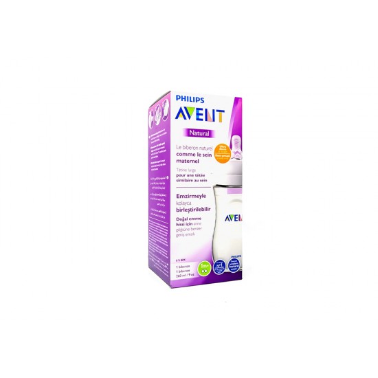 Avent Plastic Bottle +1m Natural 260ml 033/17