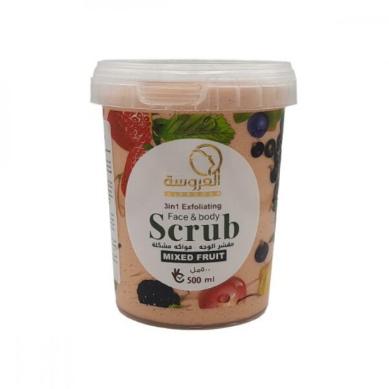 Al Arousa Facial Scrub Mixed Fruits 500ml