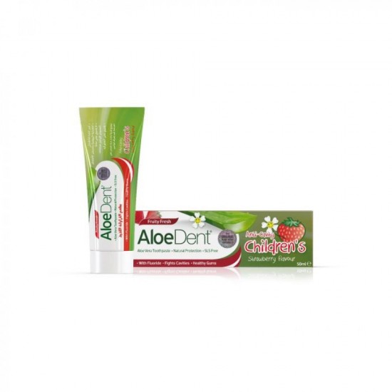 Aloedent Kids Strawberry Fluoride Toothpaste 50 ml 7126