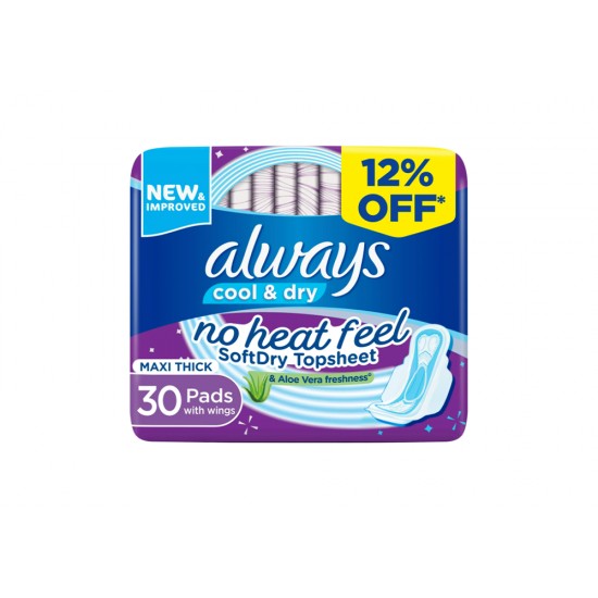 Always feminine pads large with wings, mauve, 30 pieces