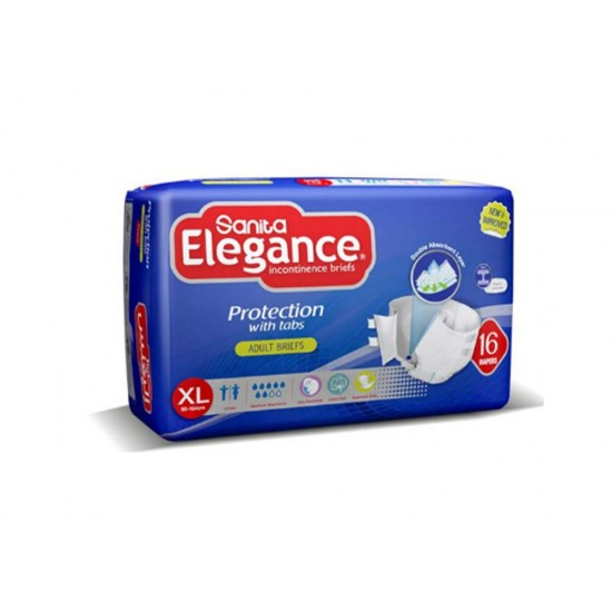 Elegance Extra Large Elderly Diapers, 16 Pieces