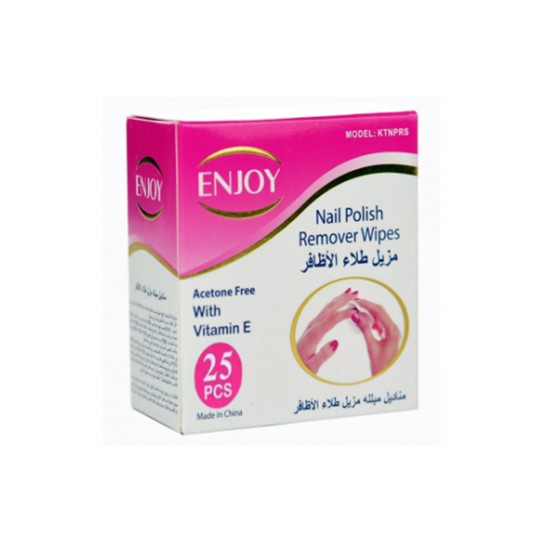 Enjoy nail polish remover wipes 25 wipes