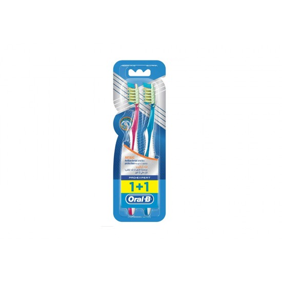 Oral B Bacteria Plast Brush Medium 1+1 663