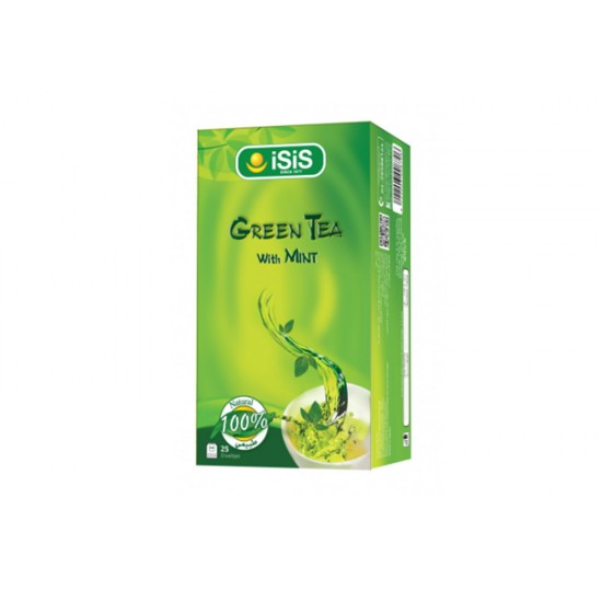 ISIS Herbal Green Tea with Mint 25 bags