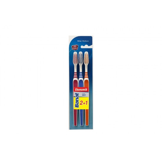 Banat Toothbrush Trio Medium 2+1/0448