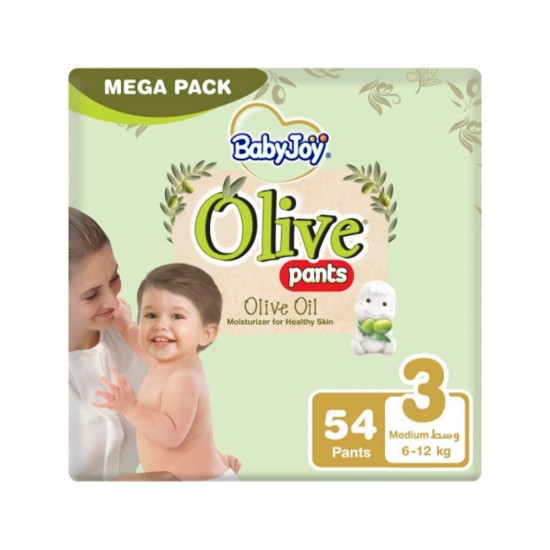 BabyJoy No. 3 Culottes with Olive Oil, 54 pieces