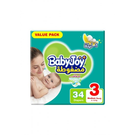 BabyJoy No. 3, medium, 34 pieces