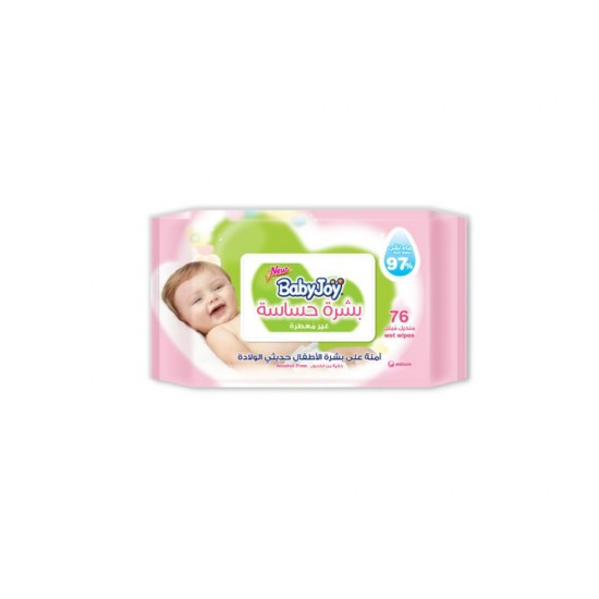 Babyjoy wet wipes for sensitive skin, 76 wipes