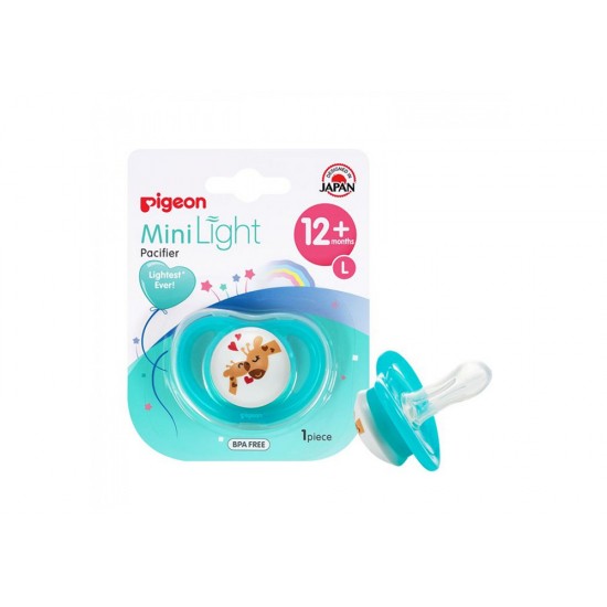 Pigeon Mini Light Pacifier + 12 Months Large