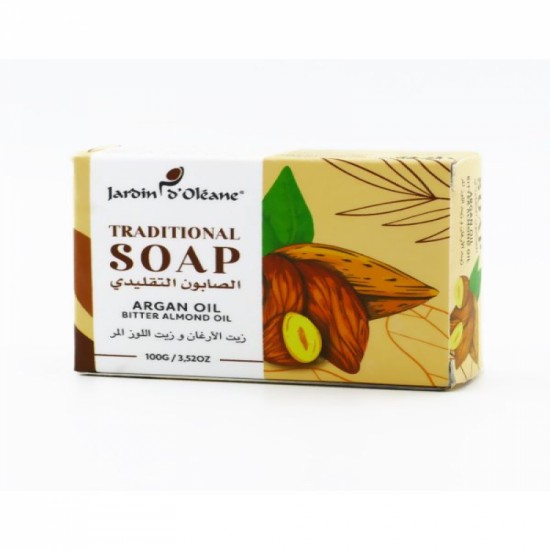 Garden Olean Traditional Soap with Argan Oil and Bitter Almond Oil 100g