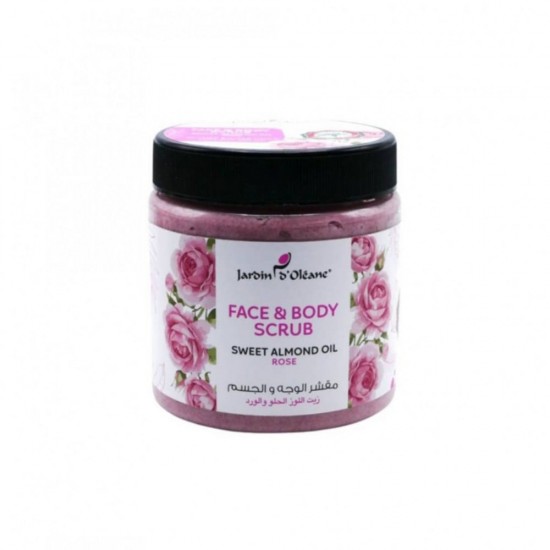 Garden Olean Face and Body Scrub with Sweet Almond Oil and Rose 500 ml