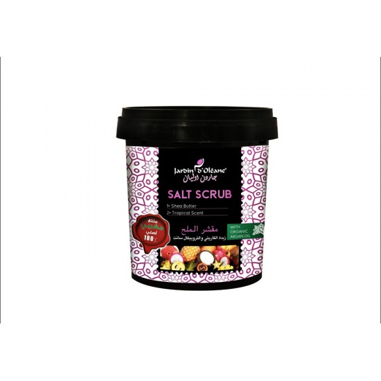 Garden Olean Salt Scrub, Karite and Tropical Butter, 600 g