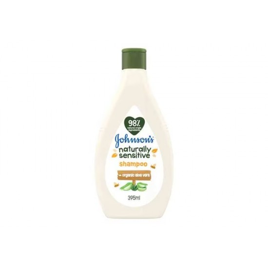 Johnson\'s Natural Shampoo with Organic Aloe Vera 395ml