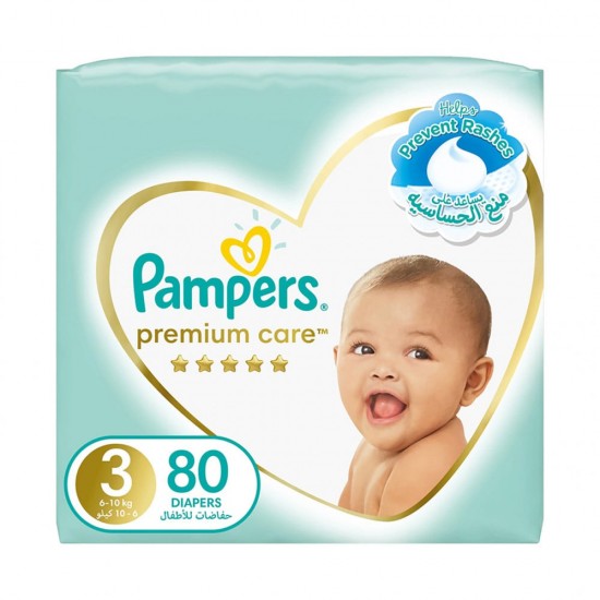 Pampers No. 3 Premium Care Diapers, 80 pieces