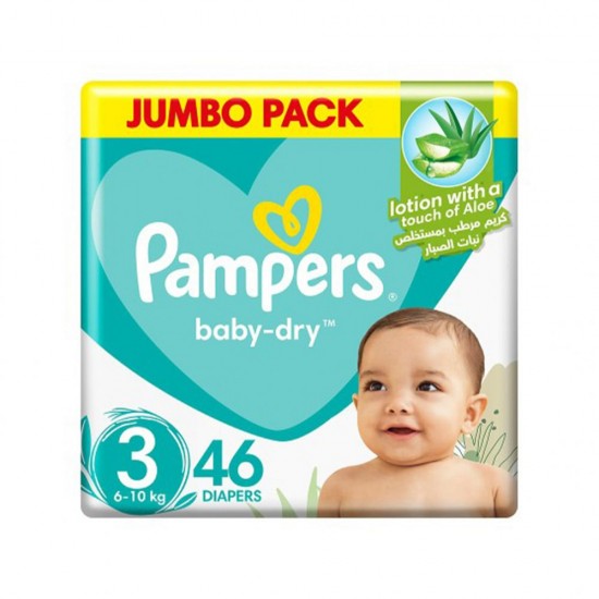 Pampers Diapers No. 3 Medium, 46 Pieces