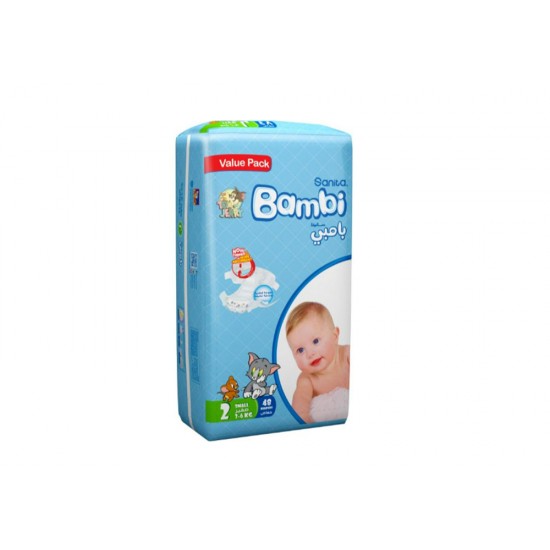 Bambi Diapers No. 2 Small, 48 Pieces