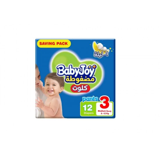 Baby Joy Diapers No. 3, Culotte, 12 pieces