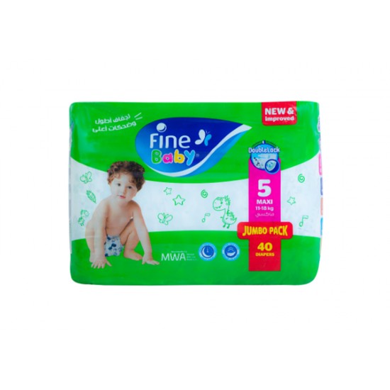 Fine Baby Diapers No. 5 Extra Large, 40 pieces