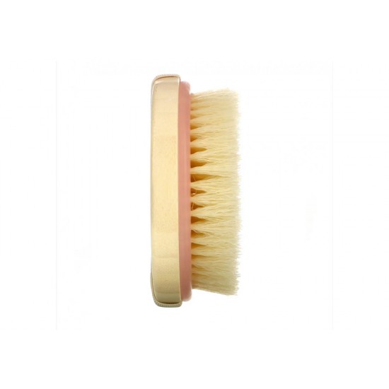 Dry scrub brush bristles with wooden handle without thread