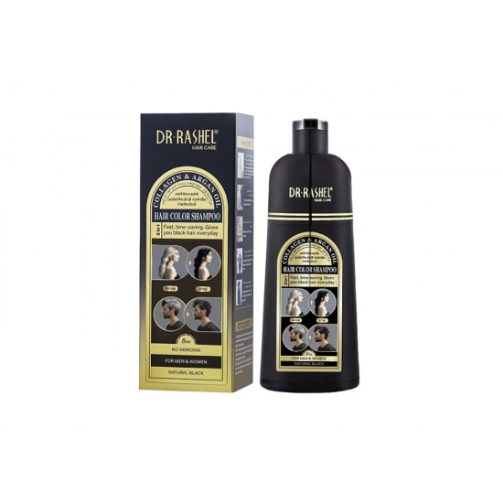 Dr. Rashel Natural Black Hair Dye Shampoo 400ml 5760