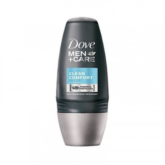 Dove Clean Comfort Antiperspirant Roll On For Men 50ml