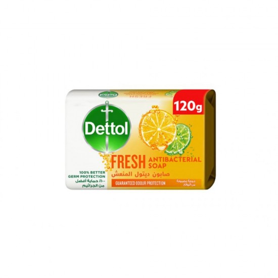 Dettol soap refreshing lemon and orange blossom 120 grams