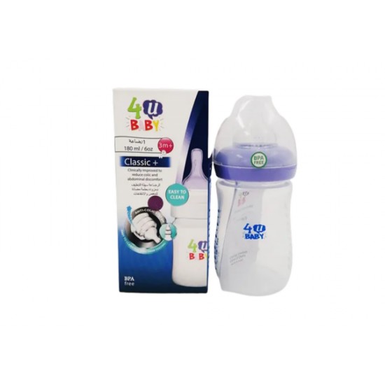 4U Baby Plastic Bottle 180ml Classic